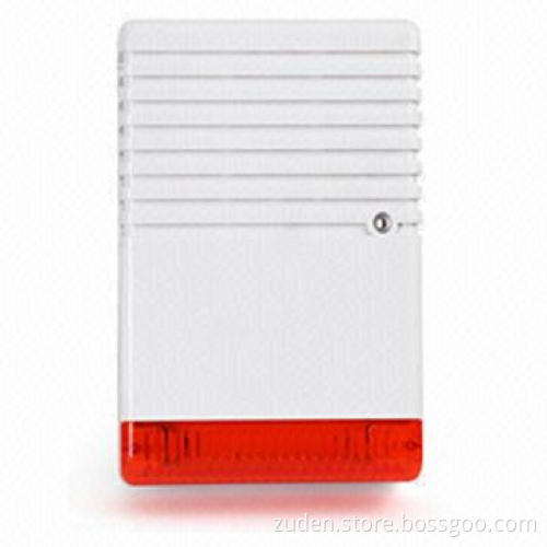Outdoor Battery Backup Siren with 120dB, Highly Resistant ABS Housing, UV Prevention